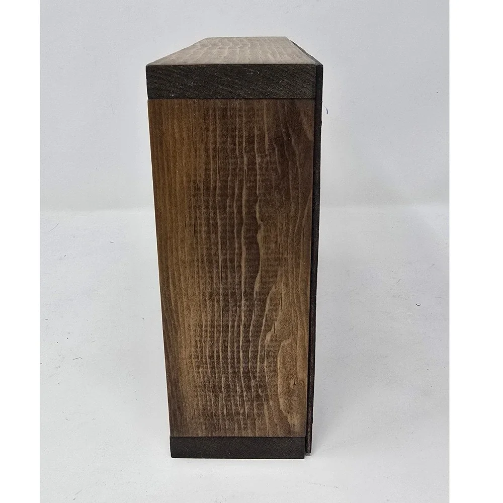Vtg Bob Macgregor handcrafted cassette tape holder mid-century music accessory
